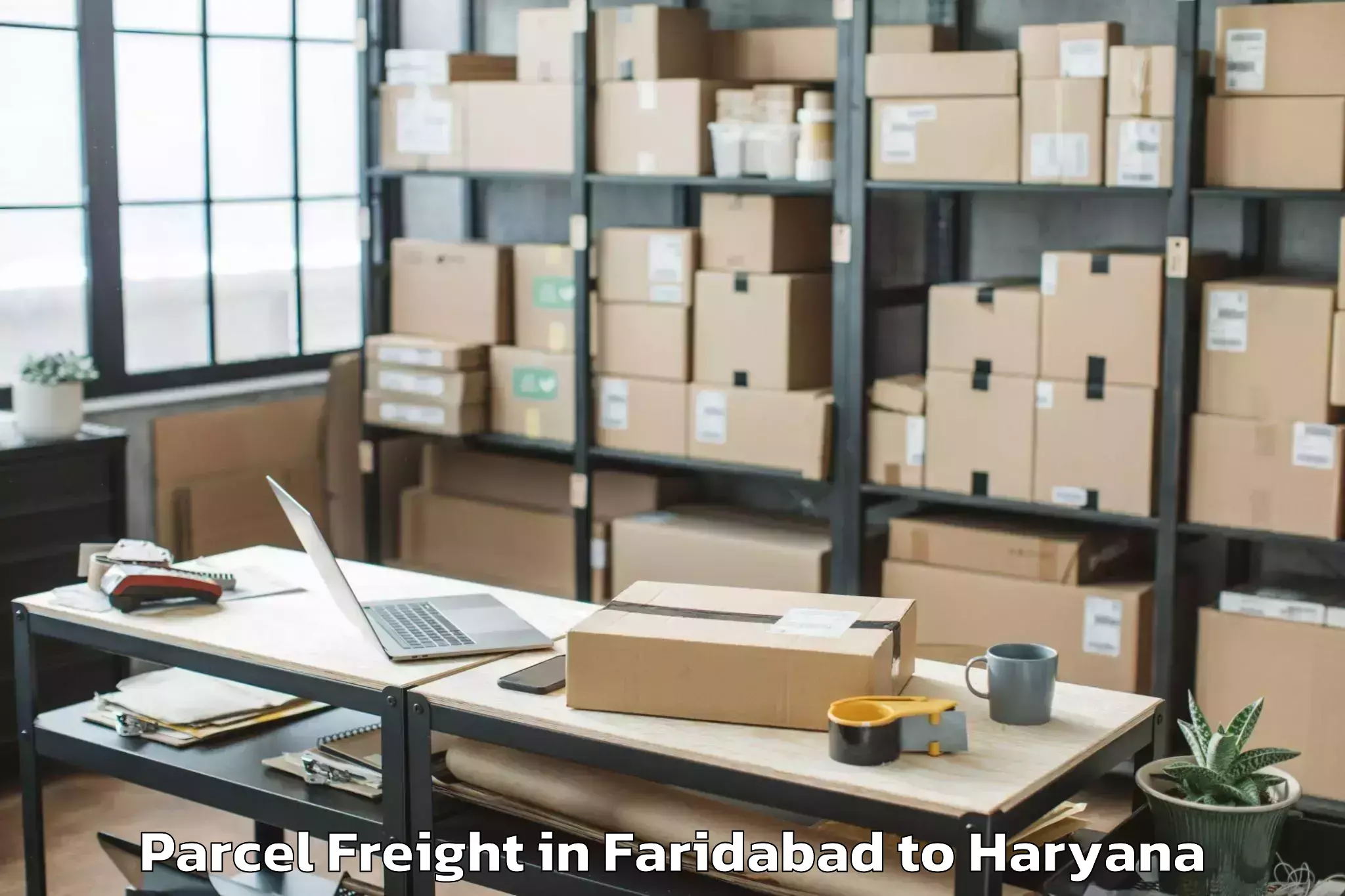 Easy Faridabad to Ambience Mall Gurgaon Parcel Freight Booking